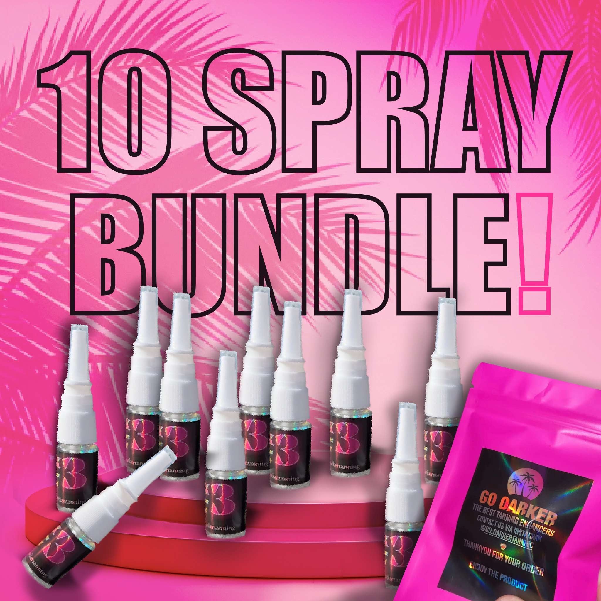 10 Flavoured Tan Accelerator Sprays