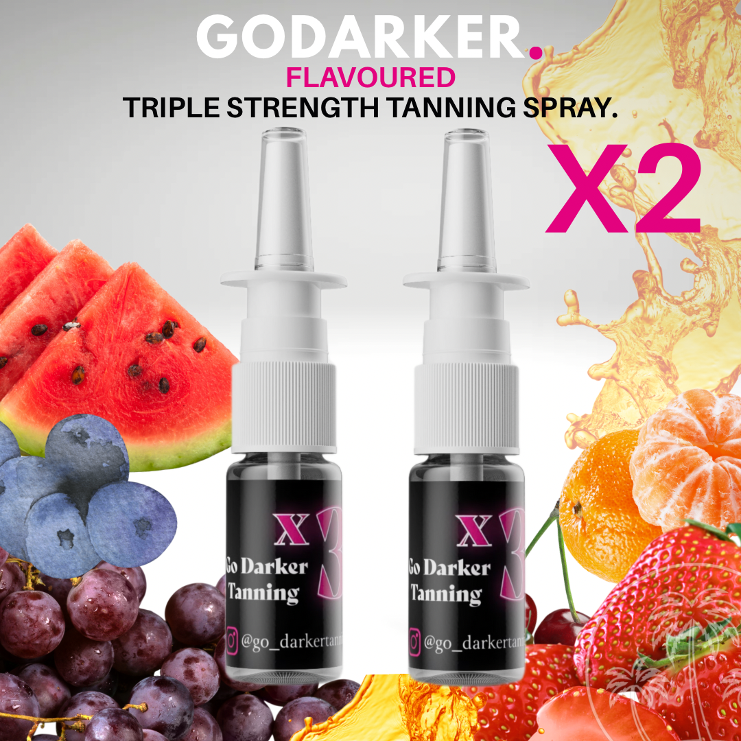 2 Flavoured Triple Strength Tan Accelerator Sprays