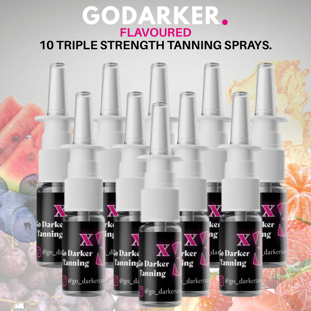 10 Flavoured Tan Accelerator Sprays