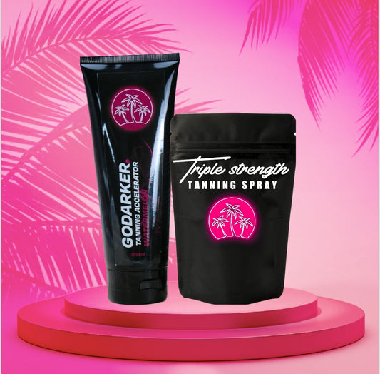 Watermelon Tanning Accelerator Cream& Tanning Spray